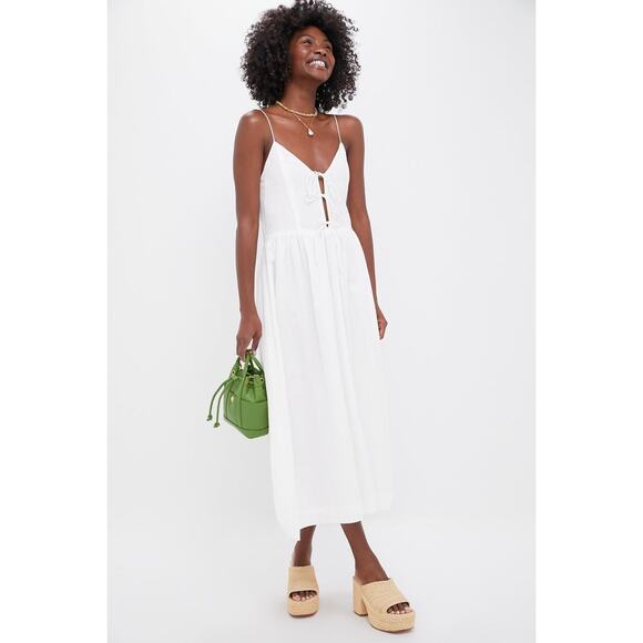 SEA NEW YORK Pearl Zora Solid Tie Tank Dress Size 6 NWT Retail $295 - Picture 4 of 6